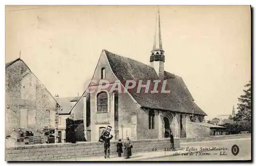 Cartes postales Sens Eglise Saint Maurice Cote rue de l&#39Yonne