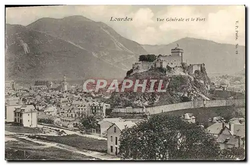 Cartes postales Lourdes Vue Generale et le Fort