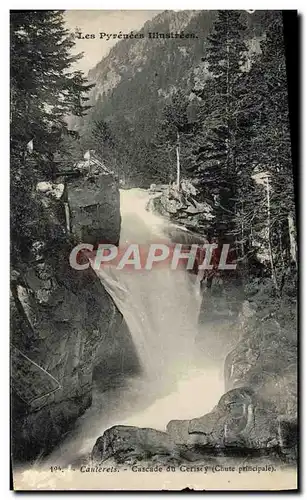 Cartes postales Cauterets Cascade de Cerisey Chute principale