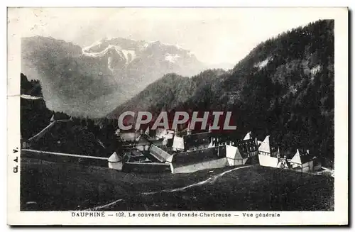 Cartes postales Dauphine Le Couvent de la Grande Chartreuse Vue generale