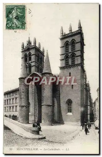 Cartes postales Montpellier La Cathedrale