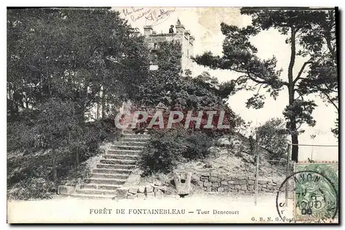 Ansichtskarte AK Foret De Fontainebleau Tour Denecourt