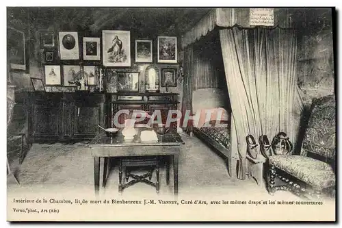 Cartes postales Interieur de la Chambre lit de mort du Bienheureux Ars