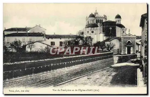 Cartes postales Vue du Presbytere et de l'Eglise D'Ars