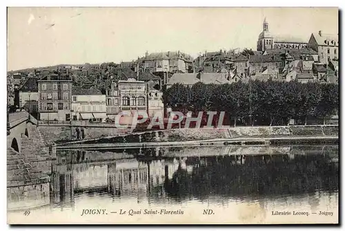 Cartes postales Joigny Le Quai Saint Florentin