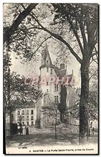 Ansichtskarte AK Nantes La porte Saint Plerre prise du Cours