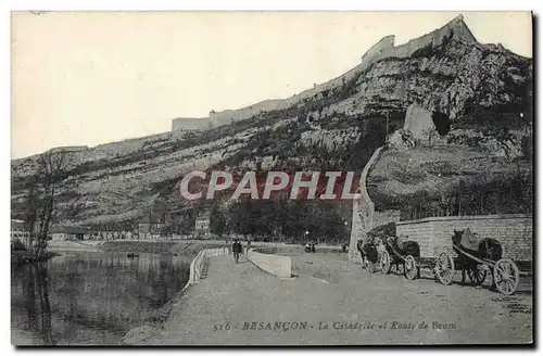 Ansichtskarte AK Basancon La Citadelle et Route de Beure
