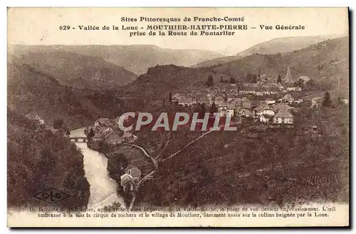 Ansichtskarte AK Vallee de la Loue Mouthier Haute Pierre Vue Generale prise de la route de Pontarlier