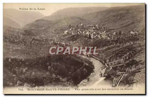 Ansichtskarte AK Mouthier Haute Pierre Vue Generale avec Les cerisiers en fleurs