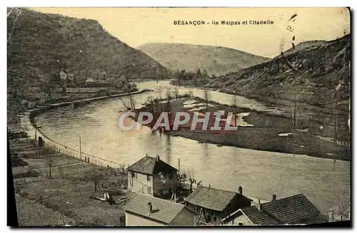 Ansichtskarte AK Besancon Ile Malpas et Citadelle