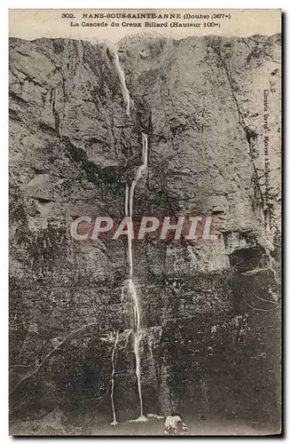 Cartes postales Nans Sous Sainte Anne La Cascade du Creux Billard