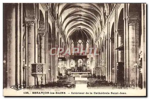 Ansichtskarte AK Besancon Les Bains Interieur de la Cathedrale Saint Jean