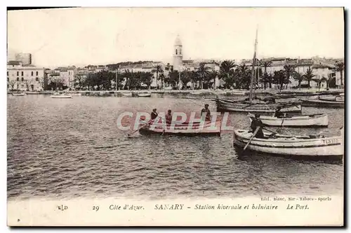 Cartes postales Sanary Station Hivernale et balneaire le port Bateaux