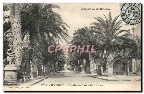 Ansichtskarte AK Hyeres Boulevard des Palmiers