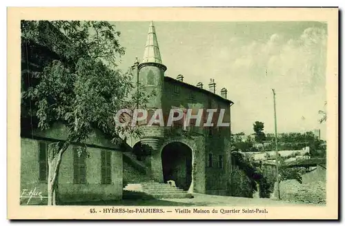 Cartes postales Hyeres les Palmiers Vieille Maison du Quartier Saint Paul