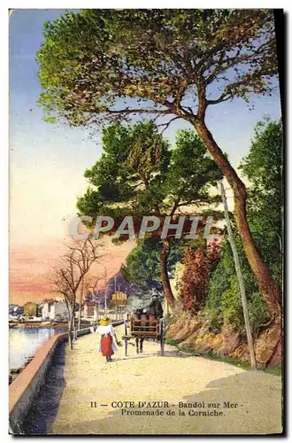 Cartes postales Cote d'Azur Bandol sur Mer Promenade de la Corniche