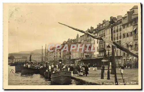 Ansichtskarte AK Toulon Le Carre du Port Bateaux