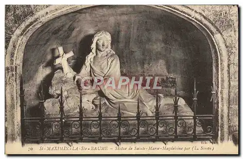 Cartes postales Saint Maximin La Sainte Baume Statue de Sainte Marie Magdelaine