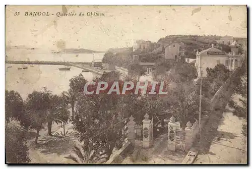 Cartes postales Bandol Quartier du Chateau