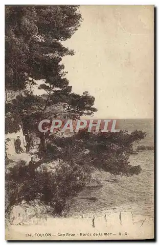 Cartes postales Toulon Cap Brun Bords de la mer