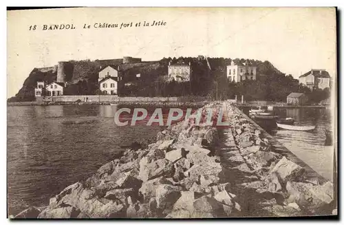 Cartes postales Bandol Le Chateau Fort et la Jetee