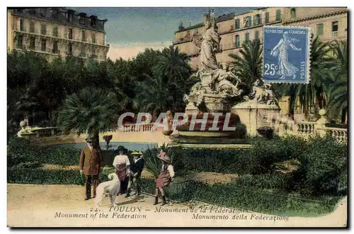 Cartes postales Toulon Monument de la Federation