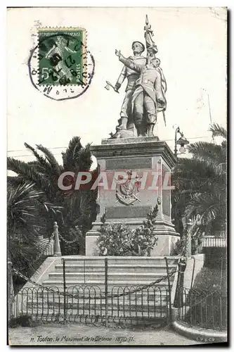 Cartes postales Toulon Le Monument de la Defense