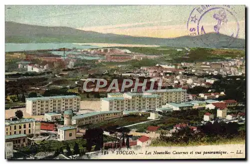 Cartes postales Toulon Les Nouvelles Casernes et vue Panoramique