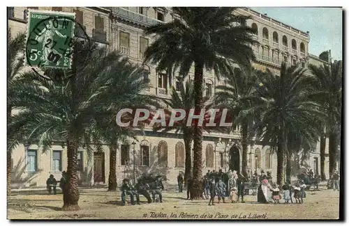 Cartes postales Toulon Les Palmiers de la Place de La Liberte