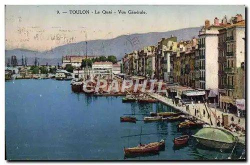 Cartes postales Toulon Le Quai Vue Generale