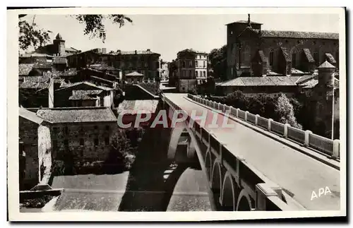 Moderne Karte Gaillac Le Pont et L&#39Abbaye Saint Michel