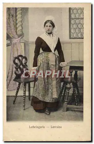 Cartes postales Lothringerin Lorraine Femme Folklore