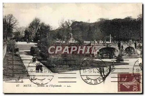 Cartes postales Metz Jardins de l&#39Esplanade