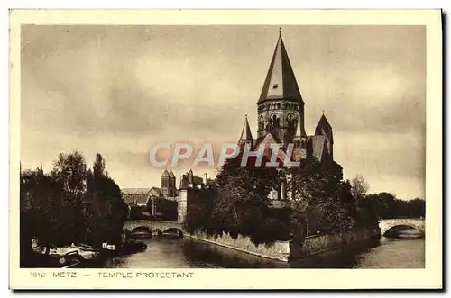 Ansichtskarte AK Metz Temple Protestant