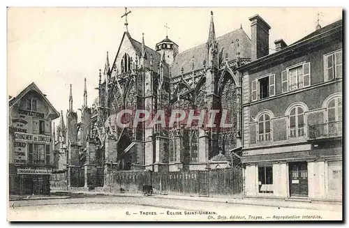 Cartes postales Troyes Eglise Saint Urbain