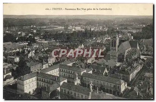 Cartes postales Troyes Panorama Est Vue prise de la cathedrale