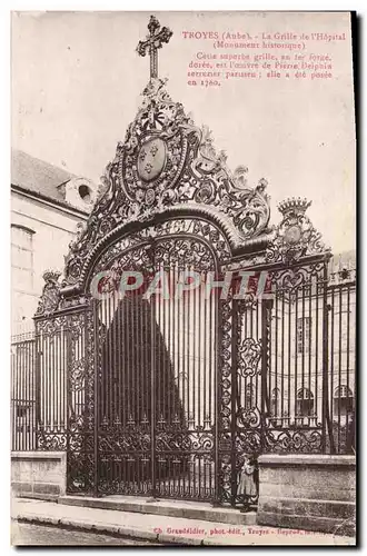 Cartes postales Troyes La Grille de l&#39Hopital