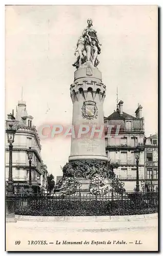 Ansichtskarte AK Troyes Le Monument des Enfants de l&#39Aube