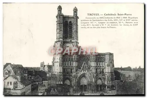 Cartes postales Troyes Cathedrale Saint Pierre