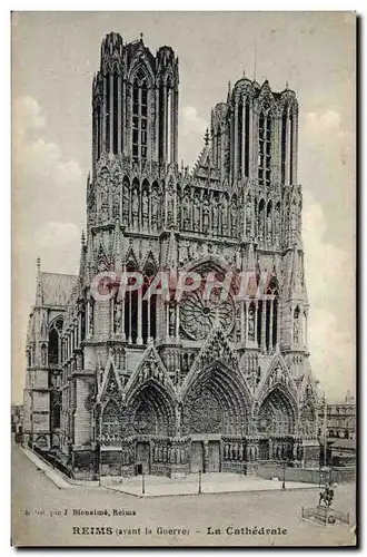 Cartes postales Reims La Cathedrale