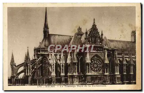 Ansichtskarte AK Reims Le Transept Nord De Ia Cathedrale