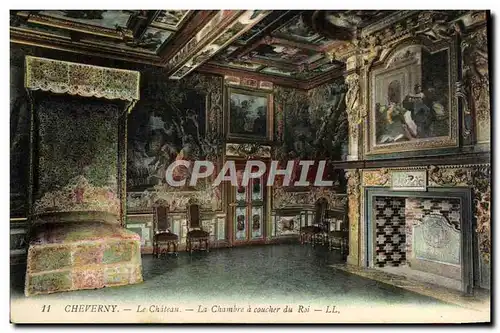 Cartes postales Cheverny Le Chateau La Chambre A Coucher Du Roi