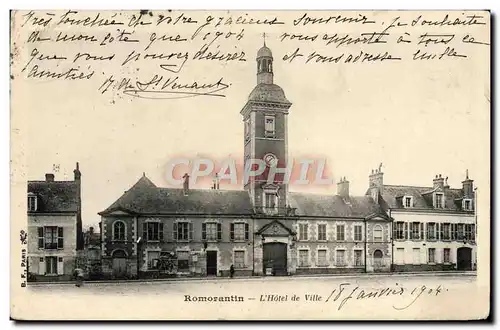 Cartes postales Romorantin L&#39Hotel De Ville