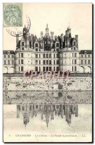 Cartes postales Chambord le Chateau La Facade septentrionale