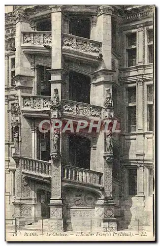 Cartes postales Blois Le Chateau L&#39Escalier Francois 1er Detail