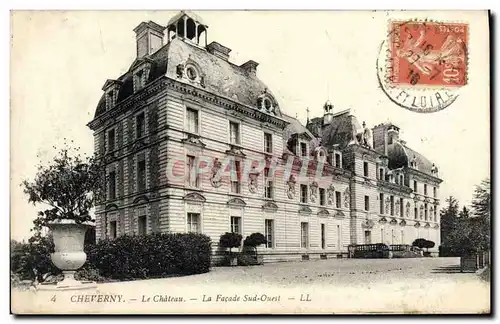 Ansichtskarte AK Cheverny Le Chateau La Facade Sud Ouest