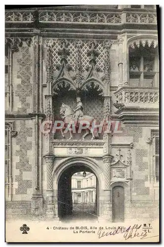 Cartes postales Chateau De Blois Alle De Louis XII La porterie