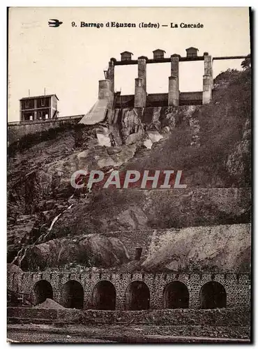 Cartes postales Barrage D'Eguzon La Cascade