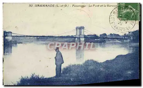 Ansichtskarte AK Marmande Panorama Le Pont Et la Garonne