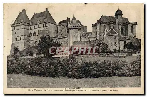 Ansichtskarte AK Environs D&#39Agen Chateau De Biron Famille Gontaud de Biron